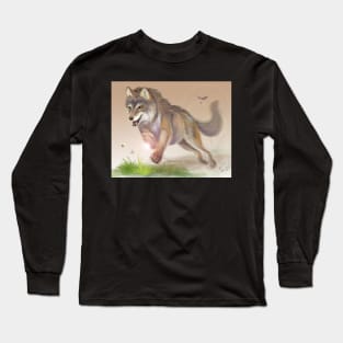 Dirty Paws Wolf Long Sleeve T-Shirt